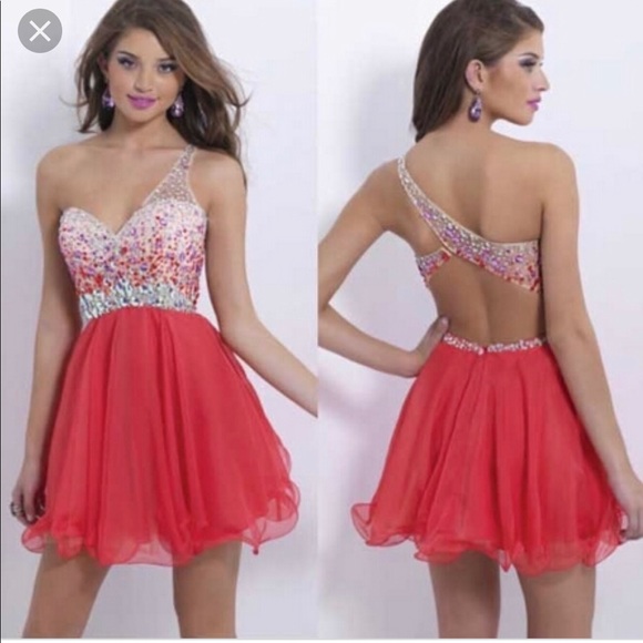 One shoulder prom or homecoming dress. - Picture 2 of 2